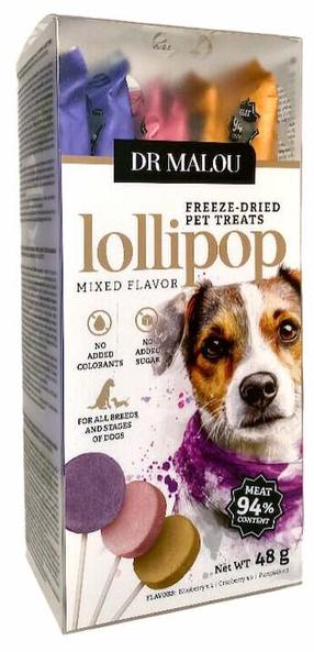 Skanėstas šunims Dr Malou Lollipop Mix Of Flavors, vištiena, 0.048 kg