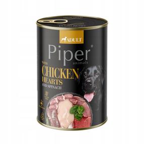 Šlapias šunų maistas Piper Adult 306542, vištos širdelė, 0.4 kg