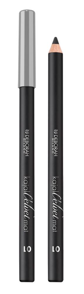 Acu zīmulis Deborah Milano Velvet Mat Kajal, 1.3 g, nero krās. 01