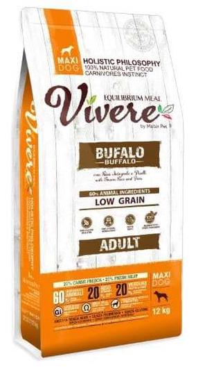 Сухой корм для собак Mister Pet Vivere Buffalo, мясо буйвола, 12 кг
