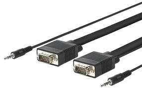 Kabelis Vivolink Pro PROVGAS30 VGA / Audio, VGA / Audio, 30 m, juoda sp.