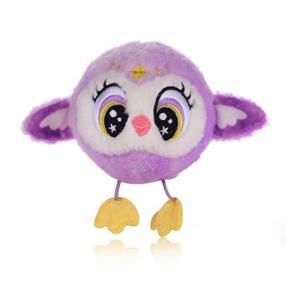 Pliušinis žaislas Bouncibles Owl Luna, violetinė sp., 8 cm