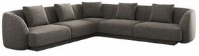 Kampinė sofa Cosmopolitan Design Tulum Eden 18, šviesiai pilka sp., 255 x 255 cm x 70 cm