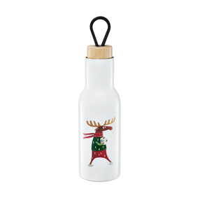 Termopudele Ambition Forest Moose, 0.4 l, balta krās./sarkana krās./zaļa krās.