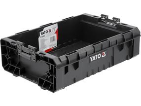 Ящик для инструментов Yato YT-091681, 45 см x 31 см x 12.9 см, 10 л, черный цв.