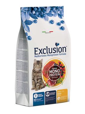 Sausas kačių maistas Exclusion Mediterraneo, jautiena, 0.3 kg