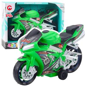  Mängumootorratas Lean Toys Racing Autobike, roheline v.