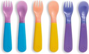 Galda piederumu komplekts bērniem Munchkin Color Reveal 01253601, 1 g., plastmasa, zila krās./dzeltena krās./violeta krās.