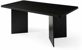 Valgomojo stalas Kalune Design Loft, juoda sp., 90 cm x 180 cm x 77 cm