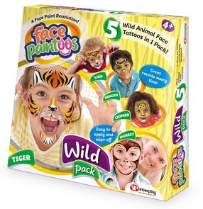 Tarvikud Interplay Face Paintoos Wild Pack, mitmevärviline