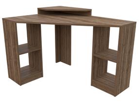 Угловой письменный стол Kalune Design Floating 322RTC1301, 120 см x 90 см, 76.8 см, ореховый цв.