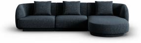 Kampinė sofa Cosmopolitan Design Tulum, royal blue sp., dešininė, 156 x 255 cm x 70 cm
