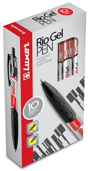 Ручка Luxor Gel Pen 7813/10, красный цв., 0.7 мм
