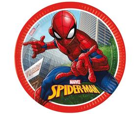 Vienreizējās lietošanas šķīvis GoDan Spiderman Crime Fighter 480938, Ø 23 cm, 23 cm, 8 gab.