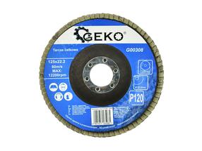 Žiedlapinis šlifavimo diskas Geko G00308, 125 mm x 22.23 mm