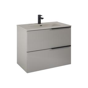 Vonios spintelė po praustuvu Elita Soho 80 2DR, fume matt sp., 45.3 cm x 80 cm x 63.5 cm