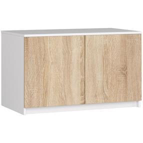 Spintelė Akord S90, balta sp./sonoma ąžuolo sp., 51 cm x 90 cm x 55 cm