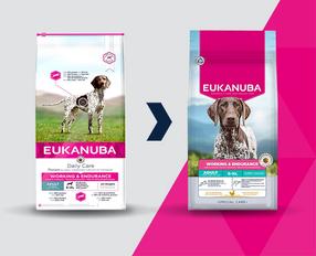 Kuiv koeratoit Eukanuba Special Care Working&Endurance, kanaliha/kalkun, 15 kg