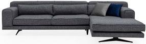Kampinė sofa Hanah Home Jivago 560ARE1713, pilka sp., dešininė, 308 x 198 cm x 78 cm