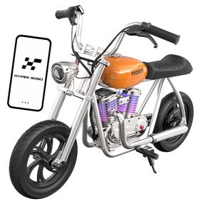 Vaikiškas elektrinis motociklas Hyper Gogo Pioneer App, oranžinė sp.