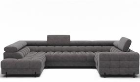 Kampinė sofa Fectory, pilka sp., 205 x 346 cm x 93 cm