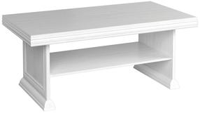 Kavos staliukas Gala Meble Kora KL2, balta sp./pušies sp, 125 cm x 65 cm x 53 cm
