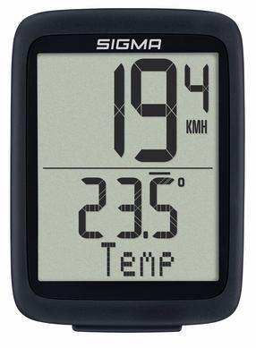 Велосипедный компьютер Sigma Wireless BC 10.0 STS COMP306, пластик, белый цв./черный цв.