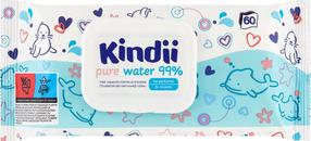 Детские влажные салфетки Kindii Pure Water 99%, 60 шт.