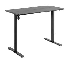 Arvutilaud reguleeritava kõrgusega Up Up Frigg, 120 cm x 60 cm, 73 - 118 cm, must v.