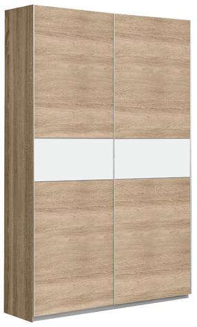Skapis Forte Winner Plus WNPS423E1-Q45, balts krās./sonoma ozola krās., 120 cm x 61.2 cm x 209.7 cm