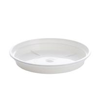 Lėkštelė vazonui Uniplastex UPO14, balta sp., 14 cm