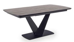Stalas išskleidžiamas Vinston, juoda sp./pilka sp., 180 - 230 cm x 95 cm x 76 cm