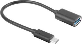 Adapteris Lanberg USB-C - USB AD-UC-UA-04 USB-C male, USB female, 0.15 m, juoda sp.