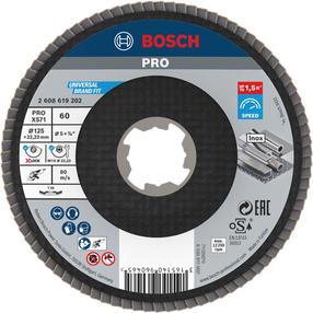 Lapiņu slīpēšanas disks Bosch X-Lock X571, 125 mm x 22.23 mm