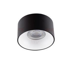 Šviestuvas lubų Kanlux Mini Riti 27577, GU10, 1 x 10 W, balta sp. / juoda sp.