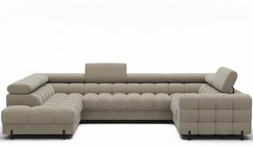 Kampinė sofa Fectory, smėlio sp., 205 x 346 cm x 93 cm