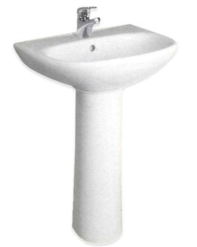 Kojelė Jika, 22 cm x 22 cm x 69 cm, keramika, balta