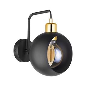 Lampa sienas TK Lighting Cyklop 2750, E27, 1 x 60 W, melna krās. / zelta krās.