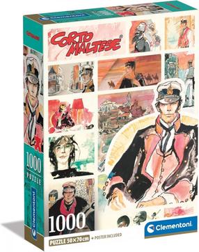 Dėlionė Clementoni Corto Maltese 39807, 70 cm x 50 cm, 1000 vnt., įvairių spalvų