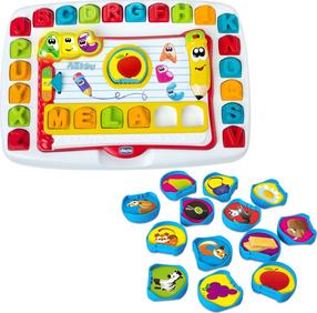 Первая парта дошкольника Chicco Preschoolers, EN, ПЛ, многоцветный