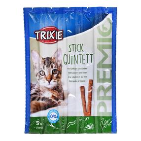 Skanėstas katėms Trixie Premio Sticks Poultry & Liver, kepenėlės/paukštiena, 0.05 kg, 5 vnt.