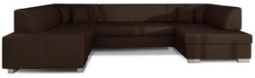 Kampinė sofa Havana Soft 66, ruda sp., dešininė, 320 x 207 cm x 73 cm