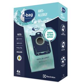 Putekļu sūcēja maiss Electrolux s-bag® Hygiene Anti-Allergy E206S, 3.5 l, zaļa krās.