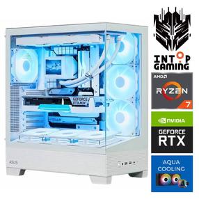 Statsionaarne arvuti Intop Aqua Ryzen 7 9800X3D, 3 TB, DDR5 32 GB, SSD+HDD 1 TB 2 TB, Nvidia GeForce RTX 5080 16 GB GDDR7