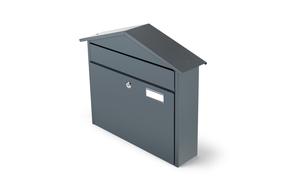 Почтовый ящик Haushalt PD967T, антрацитовый цв., 42.5 см x 8.9 см x 36.6 см