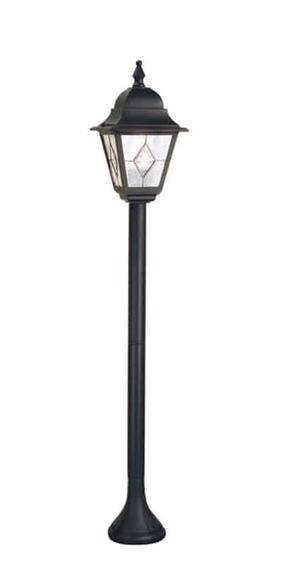 Brīvi stāvošs āra gaismeklis Elstead Lighting Norfolk, 100W, E27, IP43, melna krās., 18.4 cm x 109 cm
