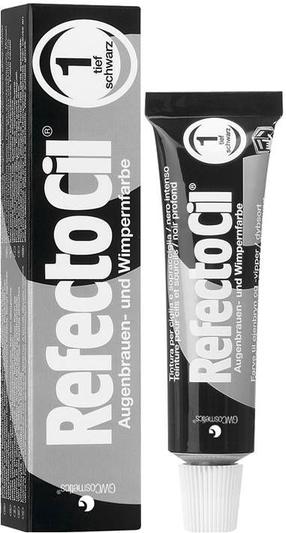 Uzacu un skropstu krāsa RefectoCil, pure black krās. 1