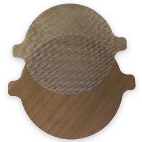Nelīpošs gaisa fritiera paklājiņš Zyle Zyafl, brūngans krās., 25.5 cm x 25.5 cm