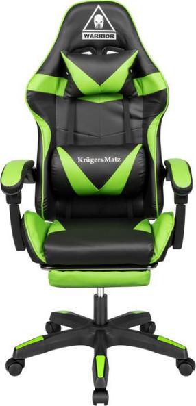Игровой стул Kruger&Matz GX-150, 52 x 48 x 129 - 139 см, черный цв./зеленый цв.