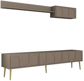 Svetainės baldų komplektas Kalune Design Lyon 2, vidaus, smėlio sp.